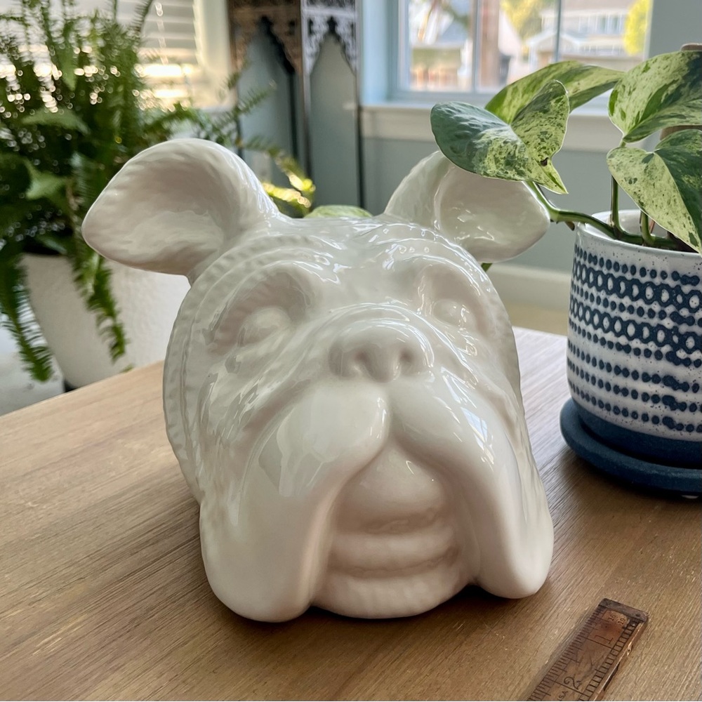 English Bulldog Face, Head Decor • Life Size + Adorable! • Bulldog Decoration